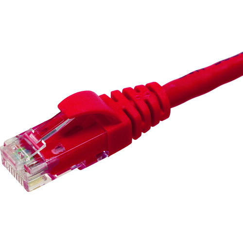コーニング Cat6 UTPパッチコード1m 赤 (1本) 品番：VOL-6UPB-L1-RL