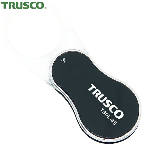 トラスコ TRUSCO LED付スライドポケットルーペ レンズサイズ45mm 3倍 (1個) 品番：TSPL-45