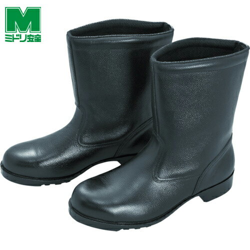 ミドリ安全 ゴム底安全靴 半長靴 V2400N 25.5cm (1足) 品番:V2400N-25.5 【何個でも送料据え置き！】