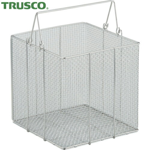 TRUSCO(トラスコ) ステンレス洗浄カゴ 角型 有効内寸242X242X246 (1個) 品番：TSK-2525N