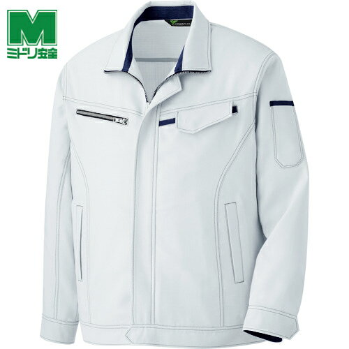 ミドリ安全 作業服 作業着 ユニフォーム ベルデクセル 交織ストレッチジャンパー VE521上 M (1着) 品番：VE521UE-M
