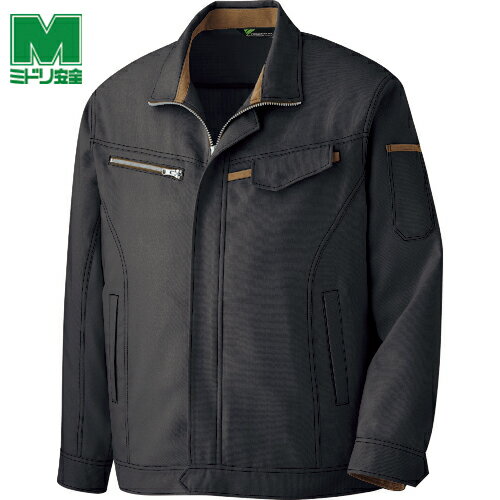 ミドリ安全 作業服 作業着 ユニフォーム ベルデクセル 交織ストレッチジャンパー VE529上 L (1着) 品番：VE529UE-L