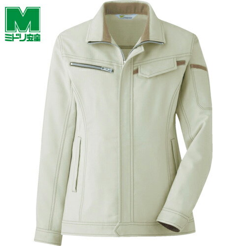 ミドリ安全 作業服 作業着 ユニフォーム ベルデクセル 交織ストレッチ 女子ジャンパー VEL520上 11 (1着) 品番：VEL520UE-11