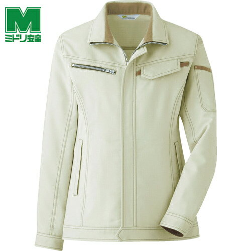 ミドリ安全 作業服 作業着 ユニフォーム ベルデクセル 交織ストレッチ 女子ジャンパー VEL520上 13 (1着) 品番：VEL520UE-13