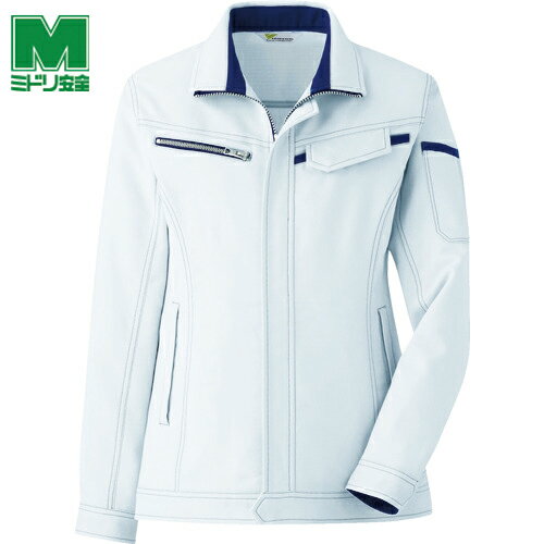 ミドリ安全 作業服 作業着 ユニフォーム ベルデクセル 交織ストレッチ 女子ジャンパー VEL521上 7 (1着) 品番：VEL521UE-7