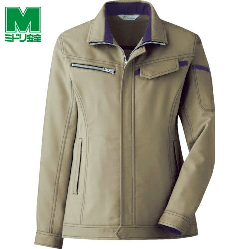 ミドリ安全 作業服 作業着 ユニフォーム ベルデクセル 交織ストレッチ 女子ジャンパー VEL524上 11 (1着) 品番：VEL524UE-11