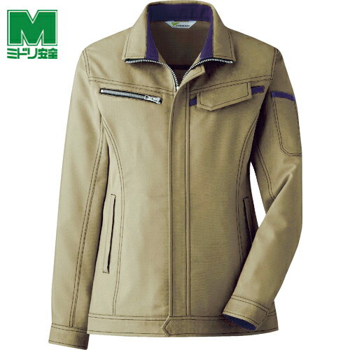 ミドリ安全 作業服 作業着 ユニフォーム ベルデクセル 交織ストレッチ 女子ジャンパー VEL524上 13 (1着) 品番：VEL524UE-13