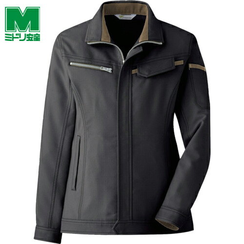 ミドリ安全 作業服 作業着 ユニフォーム ベルデクセル 交織ストレッチ 女子ジャンパー VEL529上 11 (1着) 品番：VEL529UE-11