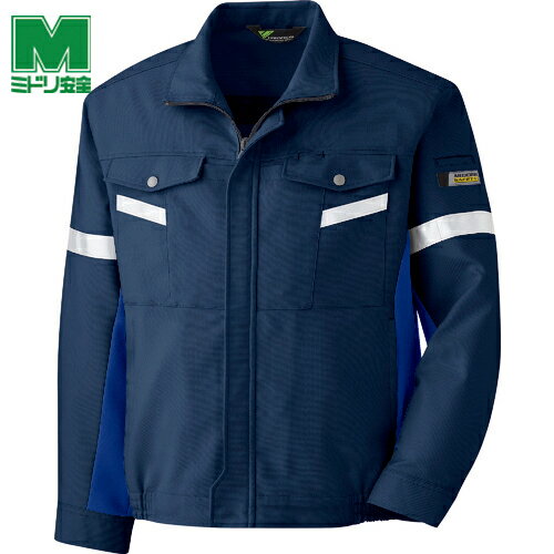 ミドリ安全 作業服 作業着 ユニフォーム ベルデクセル 帯電防止 反射材仕様ブルゾン VE547上 5L (1着) 品番：VE547UE-5L