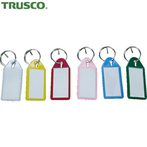 TRUSCO(トラスコ) ソフト名札キーホルダー アソート (6個入) (1袋) 品番：TSNH-6