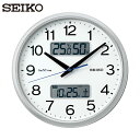 セイコー SEIKO 電波掛時計 セイコーネクスタイム ZS251S (ハイブリッド電波時計) (1個) 品番:ZS251S