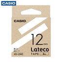 カシオ ラテコ(Lateco)専用詰め替えテープ 12mm 白テープに黒文字 (1個) 品番：XB12WE