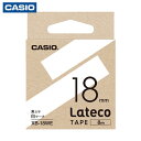 カシオ ラテコ(Lateco)専用詰め替えテープ 18mm 白テープに黒文字 (1個) 品番：XB18WE