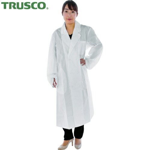 トラスコ TRUSCO 実験 ラボコート レディース 研究用白衣 袖口ひも入 女子ダブル M (1着) 品番:WLC-WD-M