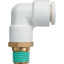 潤工社 ワンタッチ継手Wシリーズ エルボ 10mm PT3/8 (1個) 品番:WL-10-03