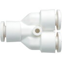 潤工社 ワンタッチ継手Wシリーズ ユニオンY 6mm (1個) 品番:WYU-06