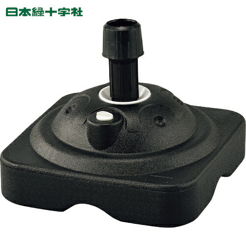 日本緑十字 のぼり旗用スタンド（注水タイプ） 黒 ノボリ用ポール台TK-BK 満水時10kg ポリエ
