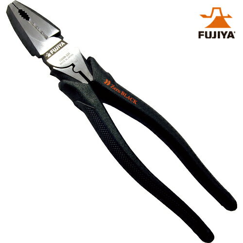 楽天工具ランドフジ矢（FUJIYA） 電工職人偏芯ペンチ Zero Black 全長232mm （1丁） 品番：3300N-225