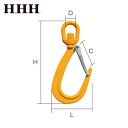 HHH スリーエッチ スイベルファンドリーフックラッチ付 1.5t (1個) 品番:YF1.5