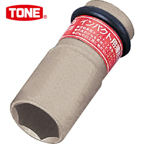 TONE(トネ) インパクト用薄形ホイルナットソケット 19mm (1個) 品番：4A-19N