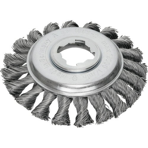 LESSMANN XーLOCK ノットベベルブラシ Φ115 高張度鋼線 線径0.5 (1個) 品番：472.25X.JP