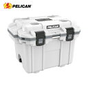 【6/4 20:00~6/11 01:59迄 ポイント2倍! 楽天スーパーSALE】ペリカン PELICAN クーラーボックス 30L 30QT エリートクーラー ホワイトXグレー (1台) 品番:30Q-1-WHTGRY