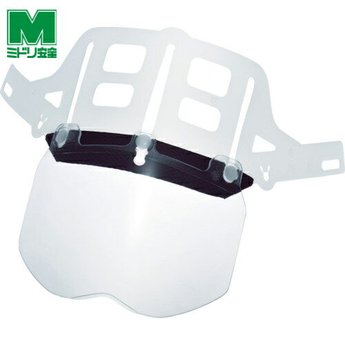 ミドリ安全 ヘルメット 交換用シールド面 SC-11用 (1個) 品番：4007100903