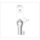 ナカニシ チタンコート超硬カッター テーパー型 シングルカット φ9.5×4.7×軸φ6 90° (1本) 品番:21616