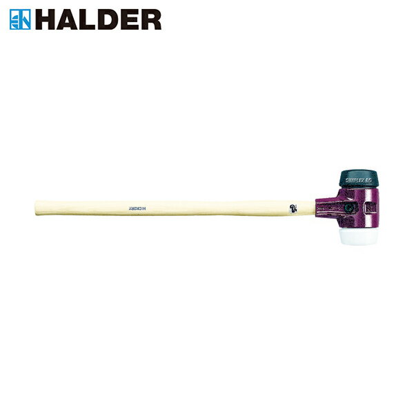 HALDER コンビネーションハンマーセット シンプレックススレッジハンマー ゴム(黒)ポリエチレン(白)頭径8 (1本) 品番：3027.081 1