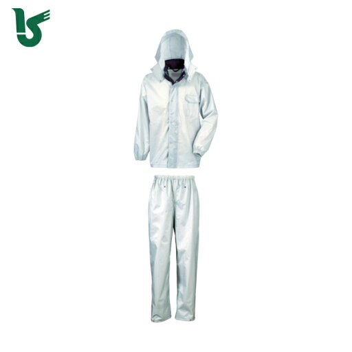カジメイク 雨具 合羽 カッパ ディフェンドレインスーツ シルバー LL (1着) 品番:3293-71-LL カジメイク 雨具 合羽 カッパ ディフェンドレインスーツ シルバー LL (1着) 品番:3293-71-LL