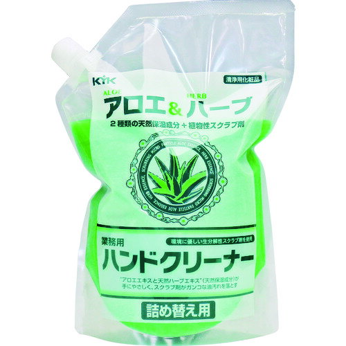 KYK 古河薬品工業 ハーブ&アロエ ハンドクリーナー2L 詰め替え用 (1個) 品番:35-025 KYK 古河薬品工業 ハーブ&アロエ ハンドクリーナー2L 詰め替え用 (1個) 品番:35-025