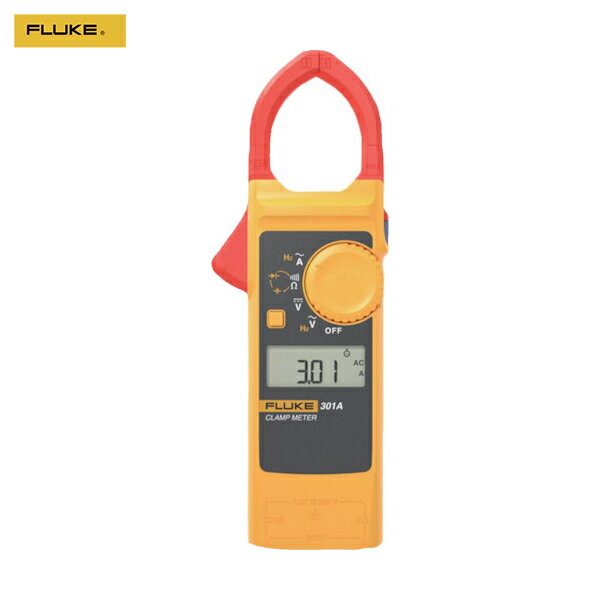 フリーク FLUKE ポータブル軽量クランプメーター (1個) 品番：301B デジタルクランプメーター 交流電流測定用