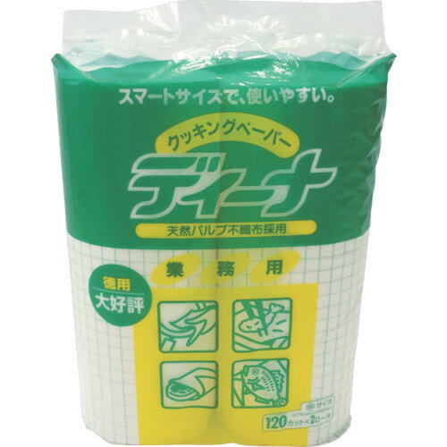 ユニチャーム キッチンペーパー ディーナ Gディーナクッキングペーパーロール徳用中 （2本入） (1Pk) ..