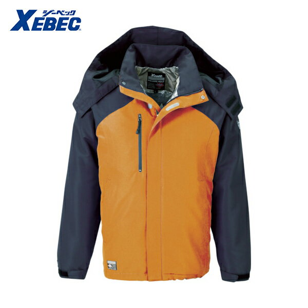 XEBEC ジーベック 232アルミ蓄熱ブルゾン オレンジ 3L (1着) 品番：232-82-3L