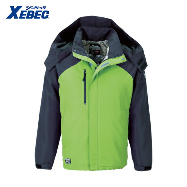 XEBEC ジーベック 232アルミ蓄熱ブルゾン イエローグリーン L (1着) 品番：232-84-L