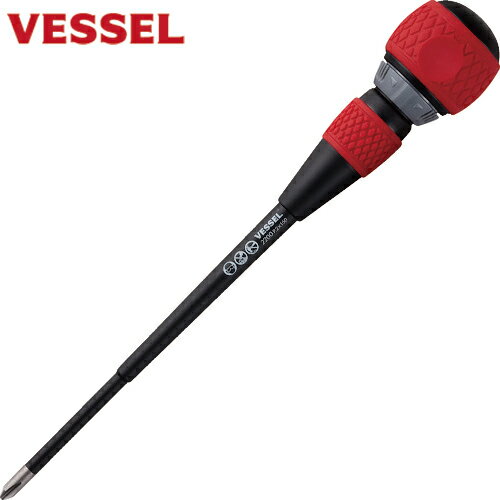 ベッセル VESSEL ボールラチェットドライバー 2200（+）2×150 (1本) 品番：2200-2-150