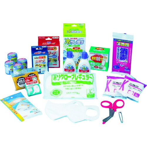 三和製作所 sanwa防災用救急箱セット 10人用 (1S) 品番：400-524