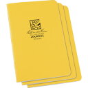 RITR 4 5/8X7 ステイプルノートブック(3冊セット)ジャーナル・イエロー (1S) 品番:391FX