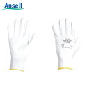 アンセル Ansell ウレタン背抜手袋 エッジ 48-125 ホワイト XLサイズ (1双) 品番:48-125-10 作業用手袋 すべり止め ウレタン 背抜き 手袋