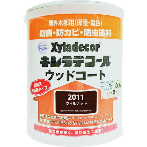 カンペハピオ KANSAI 水性XDウッドコートS ウォルナット0.7L (1缶) 品番:00097670330000