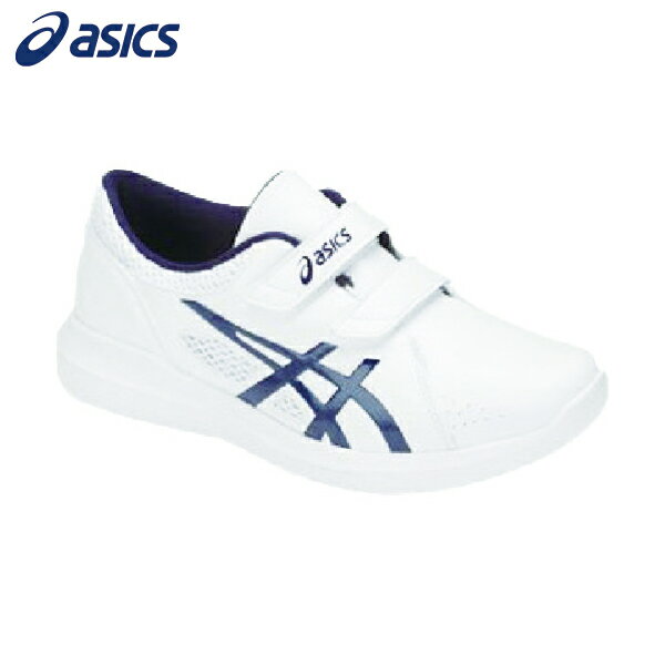 アシックス ナースシューズ NURSEWALKER203 ホワイト×ピーコート 21.5cm (1足) 品番:1271A032.101-21.5