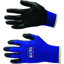 富士手袋 ブルースリーPU18G (1双) 品番:9310-S 作業用手袋 すべり止め ウレタン 背抜き 手袋
