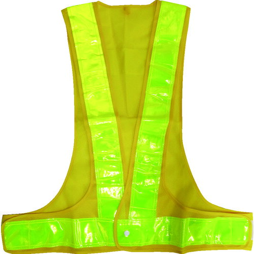 ミズケイ 作業服 安全ベスト 70mmタイプキングサイズ 黄/黄 (1着) 品番:5917626
