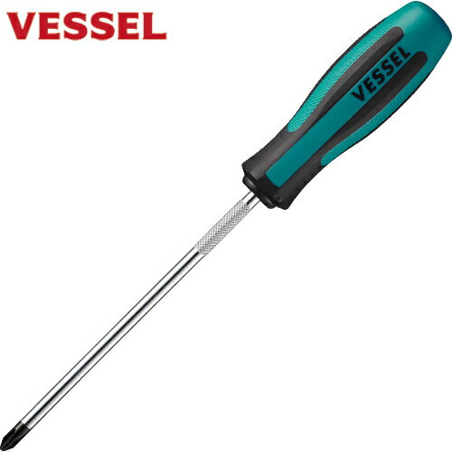 ベッセル VESSEL メガドラ普通ドライバー 900 +2×150 (1本) 品番：900-2-150