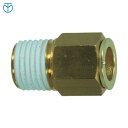 千代田通商 チヨダ 冷却水配管用タッチコネクターフジVタイプメイルコネクター(金属) 8mm・R1/4 (1個) 品番:8-02M-V
