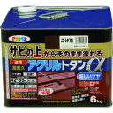 アサヒペン 油性高耐久アクリルトタン用α 6KG こげ茶 (1缶) 品番:539311