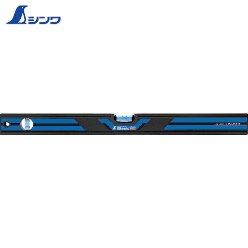 シンワ測定 水平器 水準器 ブルーレベルBasic マグネット付 600mm (1本) 品番：73493