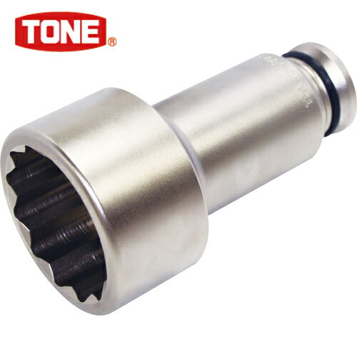 TONE トネ インパクト用ソケット 建築用 アンカーボルト用ソケット（12角） 対辺寸法80mm (1個) 品番：8AD-80L200