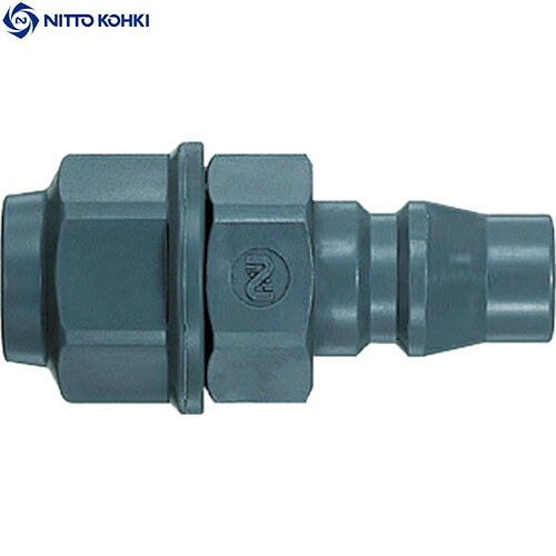 日東 ハイカプラエース 樹脂製相手側ホースサイズ8.0×12.0mm (1個) 品番：80PN-PLA