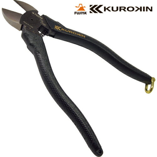 フジ矢(FUJIYA) 電工名人強力ニッパ(ラウンド刃・黒金 KUROKIN クロキン) (1丁) 品番：770-175BG